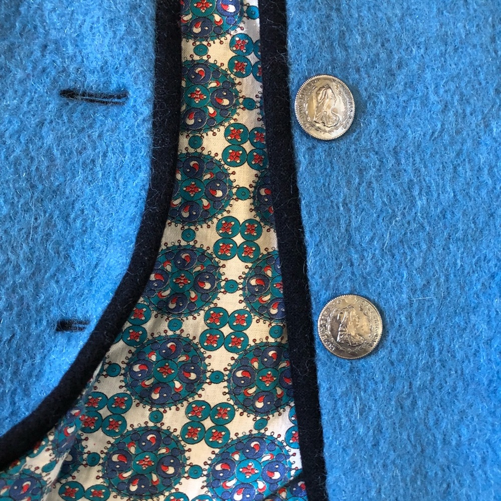 Blue thick Coat/Blazer - Picture 3 of 4